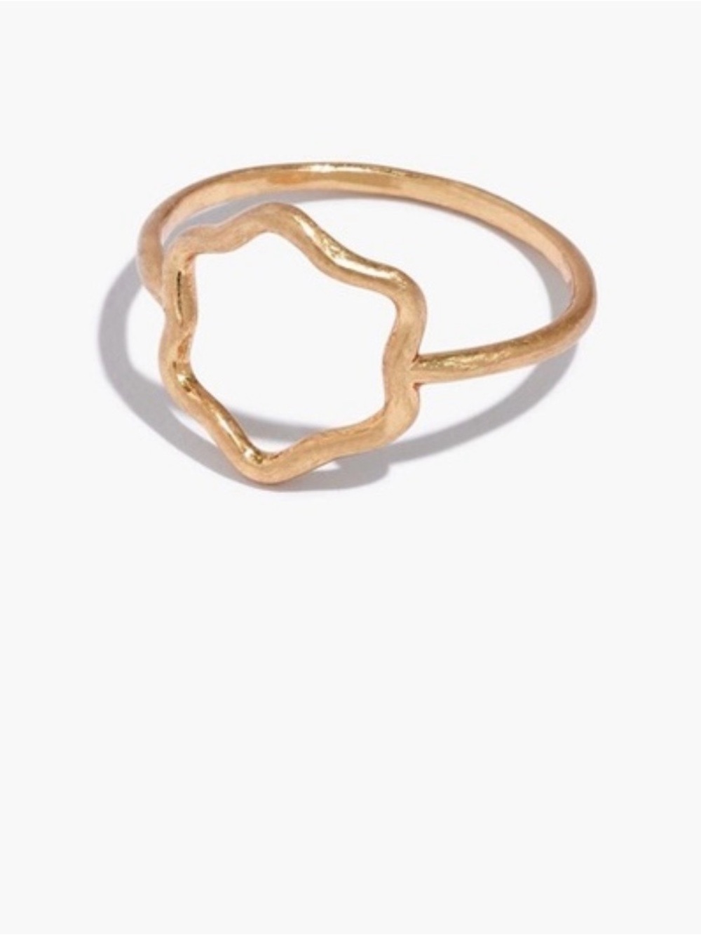 NWT Madewell Gold Open Flower - Women Jewelry - Picture 4 of 5